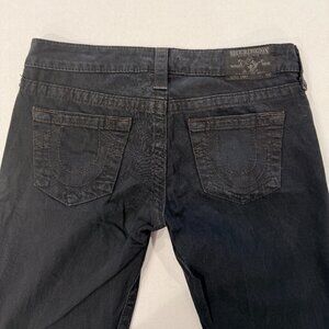 True Religion Black Denim Skinny Jeans Size 27